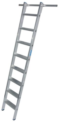 STABILO Lépcsőfokos polclétra 2 beakasztóhoroggal csősínes rendszerhez Ø 30 mm csővel,  1x8 lépcsőfok