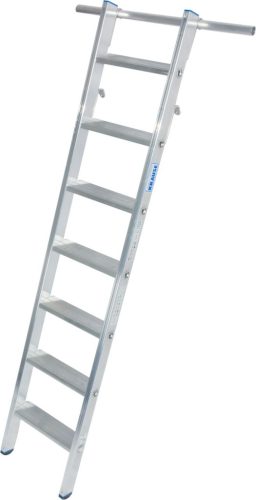 STABILO Lépcsőfokos polclétra 4 beakasztóhoroggal csősínes rendszerhez Ø 30 mm csővel,  1x7 lépcsőfok