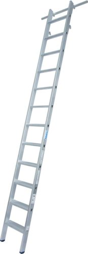 STABILO Lépcsőfokos polclétra 4 beakasztóhoroggal csősínes rendszerhez Ø 30 mm csővel,  1x12 lépcsőfok