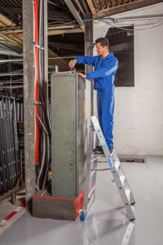 STABILO Profi fellépő alumínium, 1x4 lépcsőfok