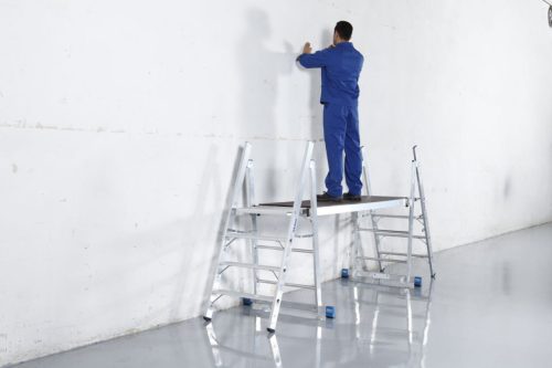 STABILO Profi fellépő alumínium, 1x4 lépcsőfok