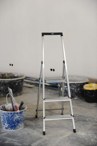 MONTO Solidy lépcsőfokos állólétra, 1x3 lépcsőfok