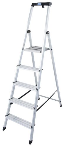 MONTO Safety alumínium lépcsőfokos állólétra, 1x5 lépcsőfok