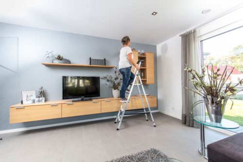 MONTO Safety alumínium lépcsőfokos állólétra, 1x5 lépcsőfok