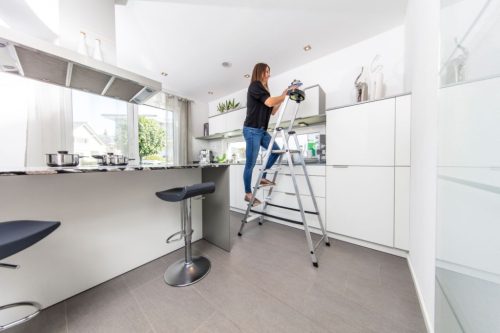 MONTO Safety alumínium lépcsőfokos állólétra, 1x5 lépcsőfok