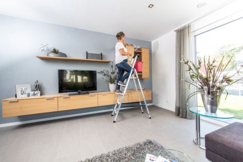 MONTO Safety alumínium lépcsőfokos állólétra, 1x5 lépcsőfok