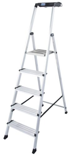 MONTO Secury Multi-Grip lépcsőfokos állólétra, 1x5 lépcsőfok