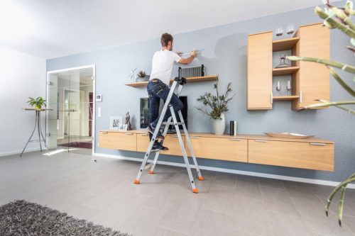 MONTO Solido lépcsőfokos állólétra, 1x4 lépcsőfok