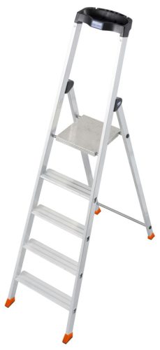 MONTO Solido lépcsőfokos állólétra, 1x5 lépcsőfok