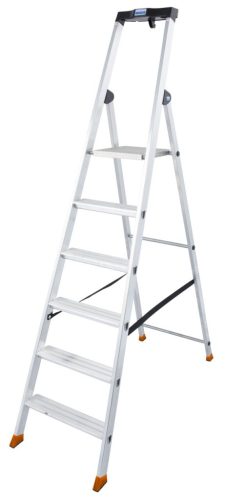 MONTO Solido lépcsőfokos állólétra, 1x6 lépcsőfok