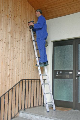 STABILO Létrafokos támasztólétra, egyrészes, 9 létrafok