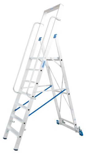 STABILO Lépcsőfokos állólétra nagy dobogóval, 1x7 lépcsőfok