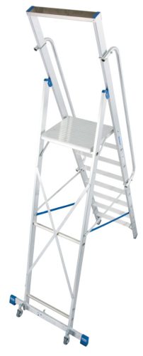 STABILO Lépcsőfokos állólétra nagy dobogóval, 1x8 lépcsőfok