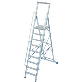   STABILO Lépcsőfokos állólétra nagy dobogóval, 1x9 lépcsőfok