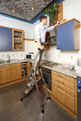 MONTO Safety Plusline lépcsőfokos állólétra, 3 lépcsőfok