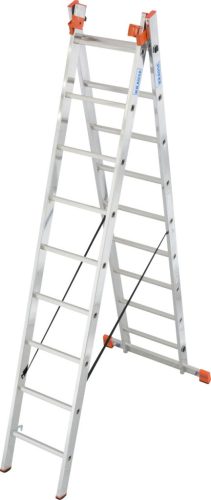 MONTO Tribilo létrafokos sokcélú létra, 3x9 létrafok