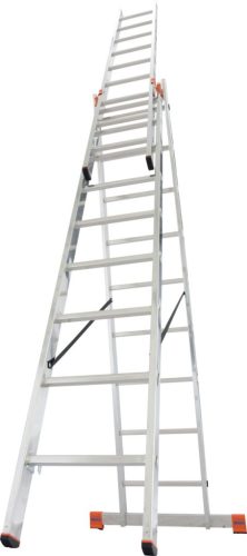 MONTO Tribilo létrafokos sokcélú létra, 3x9 létrafok