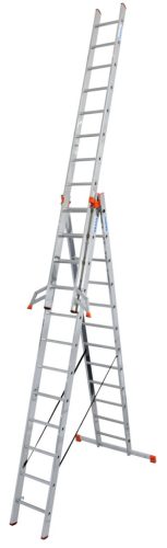 MONTO Tribilo létrafokos sokcélú létra, 3x12 létrafok
