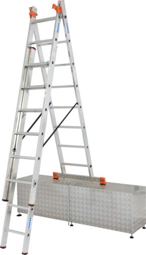 MONTO Tribilo létrafokos sokcélú létra lépcsőfunkcióval, 3x8 létrafok