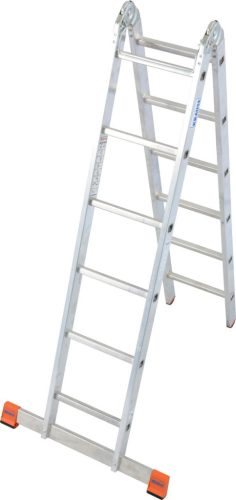 MONTO TriMatic létrafokos két oldalon járható csuklós létra, 2x6 létrafok