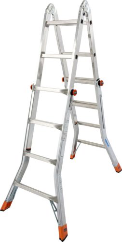 MONTO TeleMatic létrafokos teleszkópos csuklós létra,  4x4 létrafok