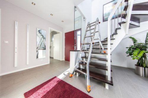 MONTO TeleMatic létrafokos teleszkópos csuklós létra,  4x4 létrafok