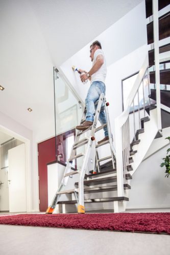 MONTO TeleMatic létrafokos teleszkópos csuklós létra,  4x4 létrafok