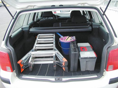 MONTO TeleMatic létrafokos teleszkópos csuklós létra,  4x4 létrafok