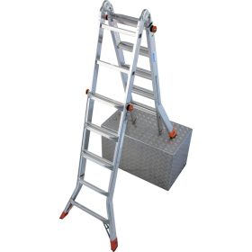   MONTO TeleMatic létrafokos teleszkópos csuklós létra,  4x5 létrafok