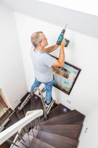 MONTO TeleVario létrafokos teleszkópos csuklós létra 4 szárhosszabbítóval,  4x4 létrafok