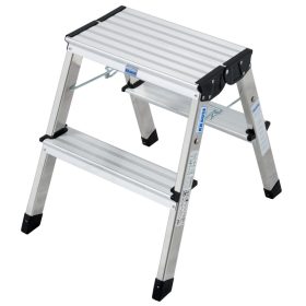   MONTO Treppy két oldalon járható összecsukható fellépő, 2x2 lépcsőfok, alumínium