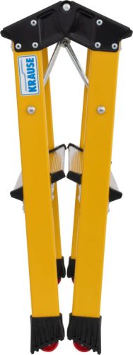 MONTO Rolly két oldalon járható összecsukható fellépő, sárga, 2x2 lépcsőfok