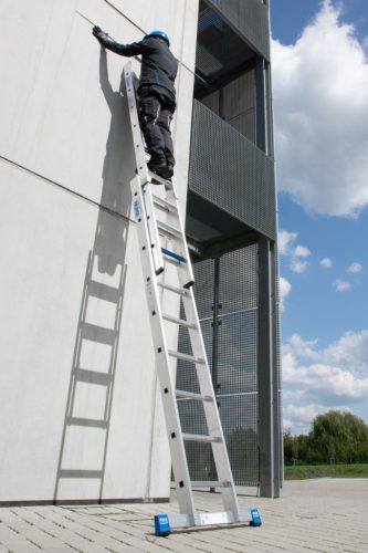 STABILO Tolólétra + S ( biztosítás), 2x9 létra-/lépcsőfok