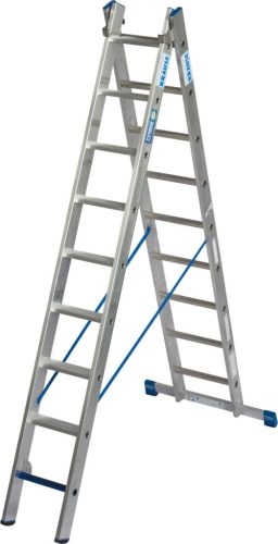 STABILO Többcélú létra + S ( biztosítás), 2x9 létra-/lépcsőfok