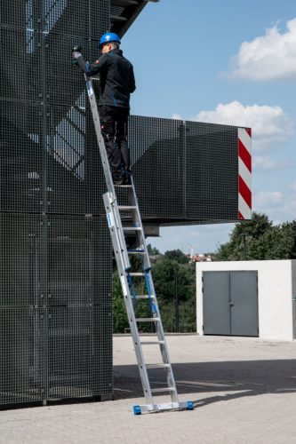 STABILO Többcélú létra + S ( biztosítás), 2x9 létra-/lépcsőfok