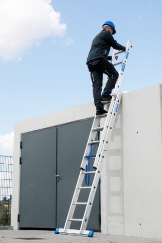 STABILO Többcélú létra + S ( biztosítás), 2x9 létra-/lépcsőfok