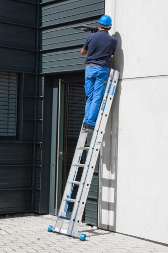 STABILO Többcélú létra + S ( biztosítás), 2x9 létra-/lépcsőfok