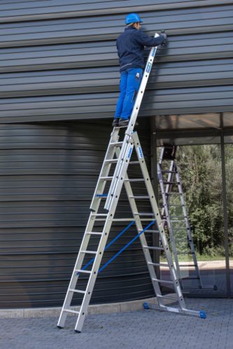 STABILO Sokcélú létra + S ( biztosítás), 3x10 létra-/lépcsőfok