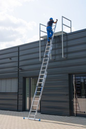 STABILO Sokcélú létra + S ( biztosítás), 3x10 létra-/lépcsőfok