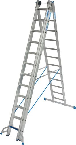 STABILO Sokcélú létra + S ( biztosítás), 3x12 létra-/lépcsőfok