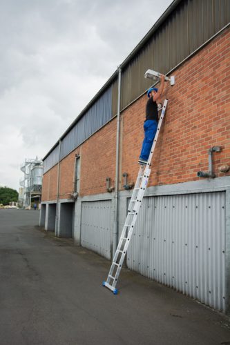 STABILO Létrafokos tolólétra, kétrészes, 2x9 létrafok