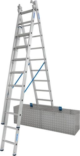 STABILO Létrafokos sokcélú létra lépcsőfunkcióval, 3x9 létrafok