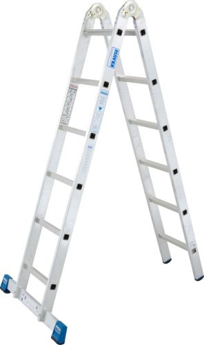 STABILO Létrafokos két oldalon járható csuklós létra, 2x6 létrafok