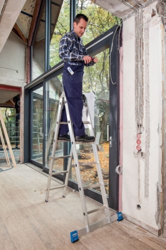 STABILO Létrafokos két oldalon járható csuklós létra, 2x6 létrafok