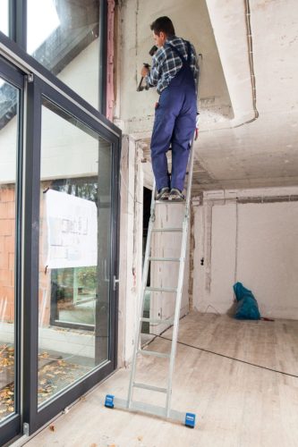 STABILO Létrafokos két oldalon járható csuklós létra, 2x6 létrafok