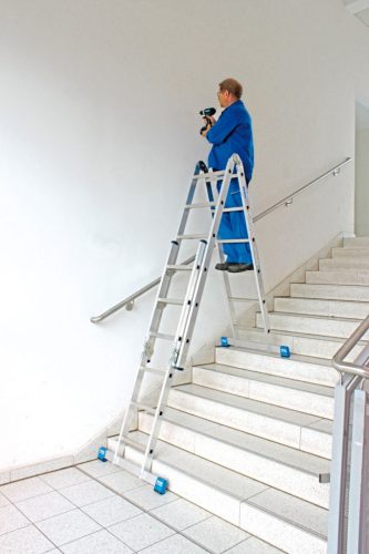 STABILO Létrafokos kombinált csuklós létra, 2x3 és 2x6 létrafok