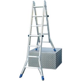   STABILO Létrafokos teleszkópos csuklós létra, 4x4 létrafok