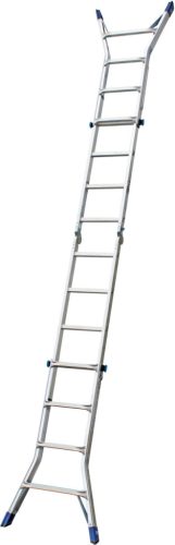 STABILO Létrafokos teleszkópos csuklós létra, 4x4 létrafok