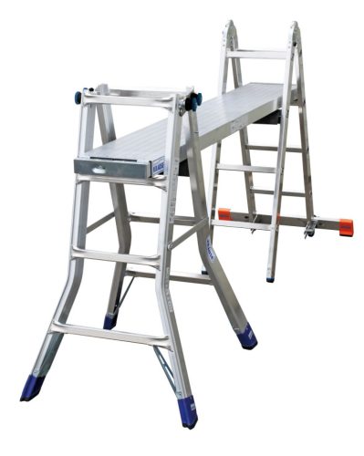 STABILO Létrafokos teleszkópos csuklós létra, 4x4 létrafok