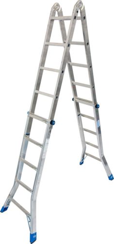 STABILO Létrafokos teleszkópos csuklós létra, 4x5 létrafok